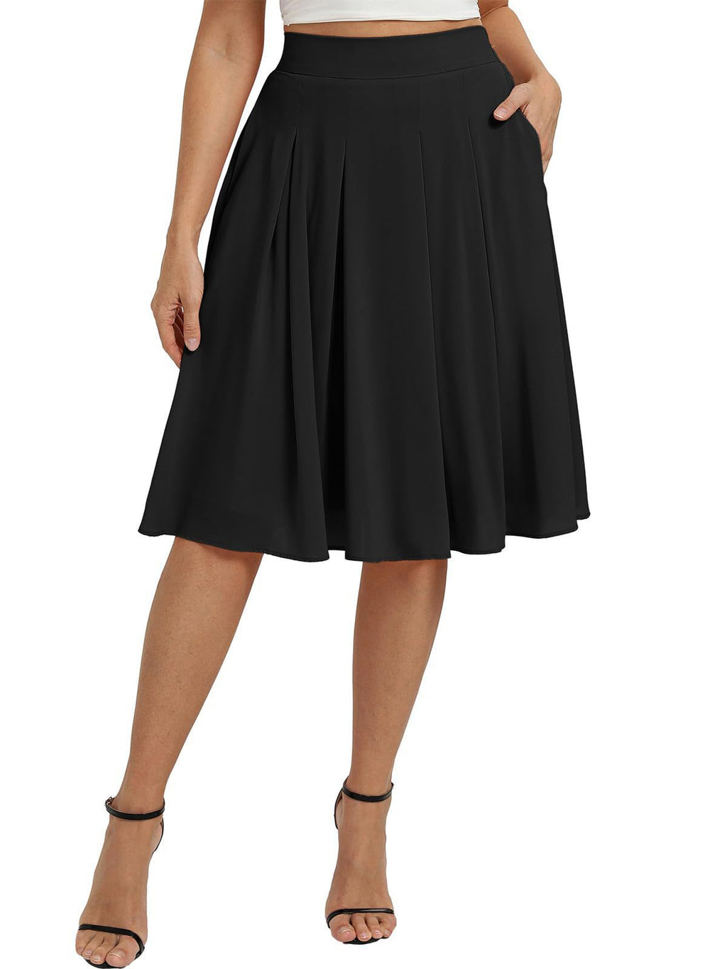 Commuter Slimming Skirt With Pockets For Women by Ricaloux