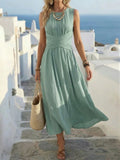 Summer Sleeveless Maxi Dress European And American Style by Ricaloux