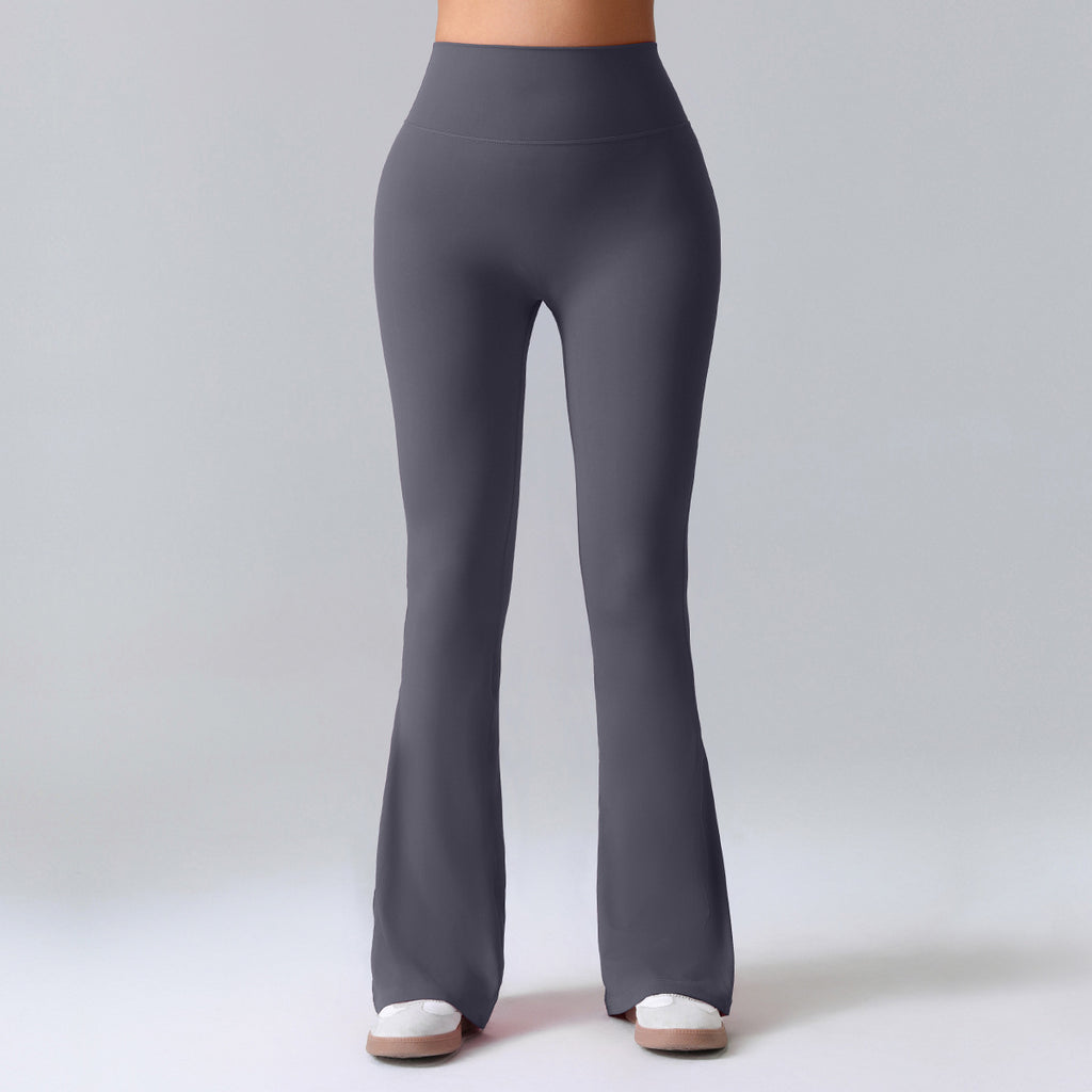 Women's Summer Thin Yoga Pants, Hip-Lifting Flared Fitness Pants, Quick-Dry Stretch Sports Pants, Slim-Fit Bootcut Trousers by Ricaloux