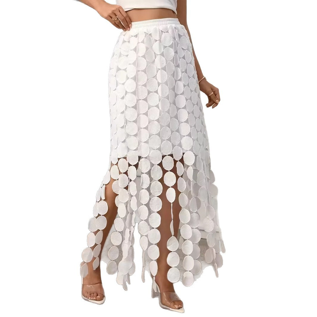 Womens Solid-color Elegant And Chic Asymmetrical Long Dress by Ricaloux