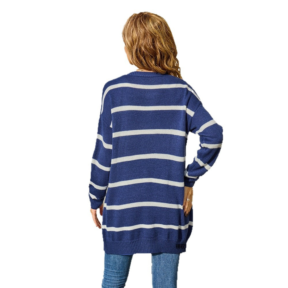 Minimalist Versatile Striped Jacket With Buttons – Premium 0 | RICALOUX