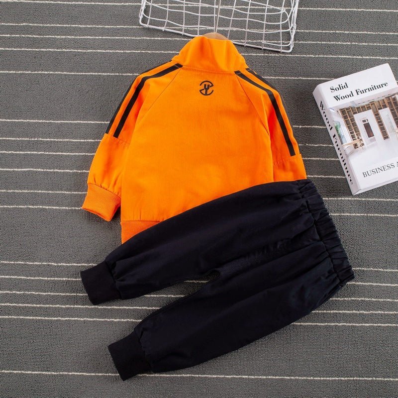 Sports Style Striped Two-piece Children's Clothing Children's Boys And Baby Casual Suits - RICALOUX