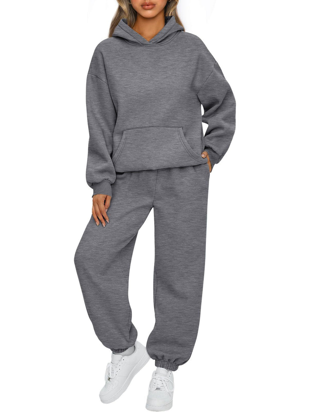 Women's Two-piece Casual Hoodie Sportswear Trousers Suit - RICALOUX