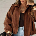 Womens Fallwinter Short Casual Top And Outerwear by Ricaloux