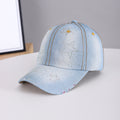 Spring And Summer Style Of Glittering Star-pattern Gradient Full-diamond Brimmed Water-washed Street Cool Baseball Cap, Suitable For Daily Commuting And Outings. – Premium 4 | RICALOUX