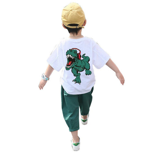 Children's Clothing Boys Summer Suits Western-style Clothes Boys Summer Handsome Short Sleeves - RICALOUX