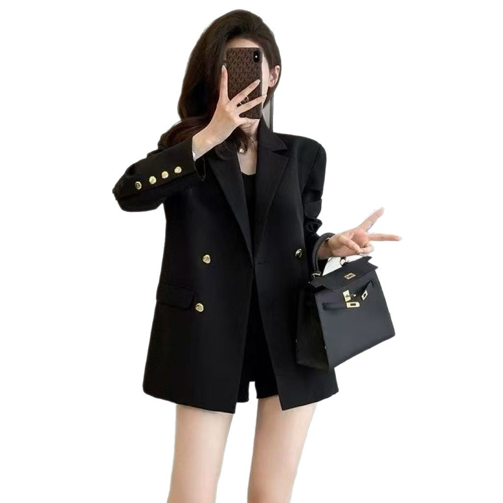 Womens Casual Solid-color Fashionable Black Coat – Premium 0 | RICALOUX