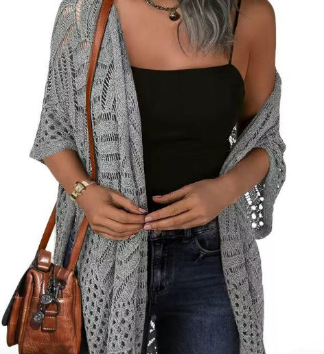 Outdoor Beach Vacation Sun-protection Knitwear by Ricaloux