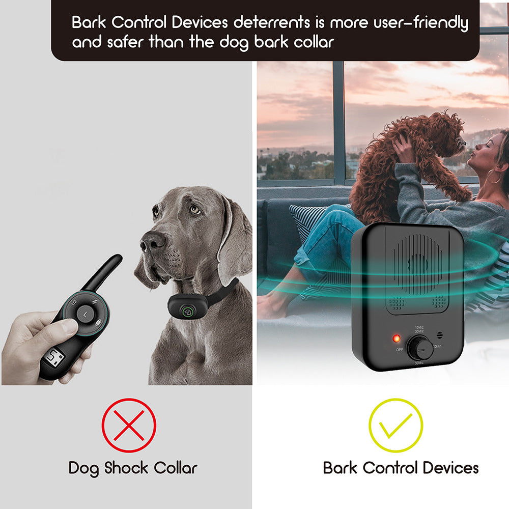 Pets Dog Anti Barking Device Pet Dog Ultrasonic Anti Barking Collars Repeller Outdoor Dogs Stop No Bark Control Training Device Supplies by Ricaloux