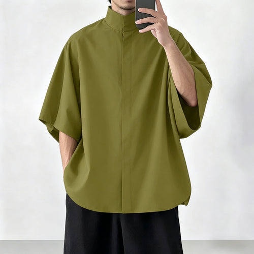 Drop-shoulder Casual Shirt by Ricaloux