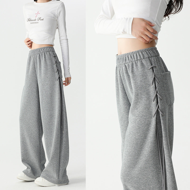 Fashionable Sporty Sweatpants Casual Pants For Women Spring New Arrivals by Ricaloux