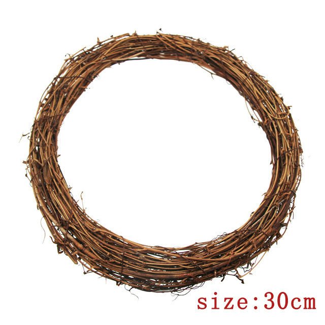 DIY Home Decor Natural Rattan Wreath - RICALOUX