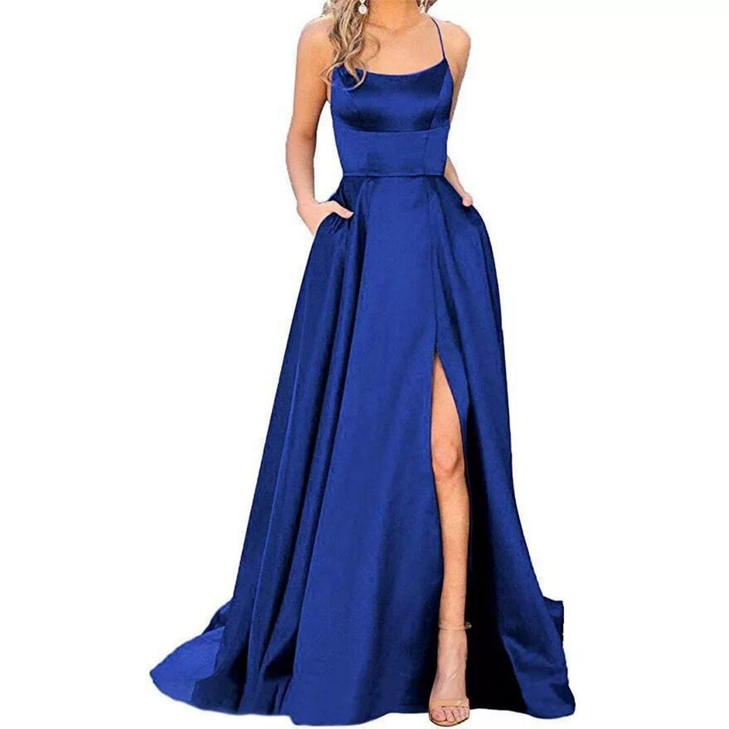 European And American Bridesmaid Dress, Long Style, Figure-flattering, Off-the-shoulder Design – Premium 0 | RICALOUX