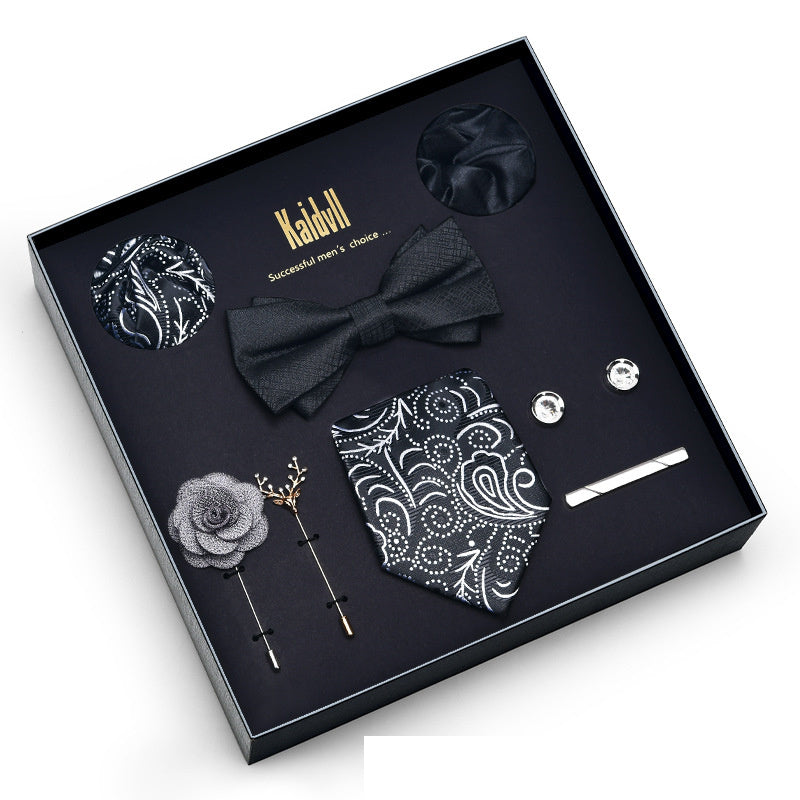 Eight Piece Tie Square Bow Tie Brooch – Premium 0 | RICALOUX