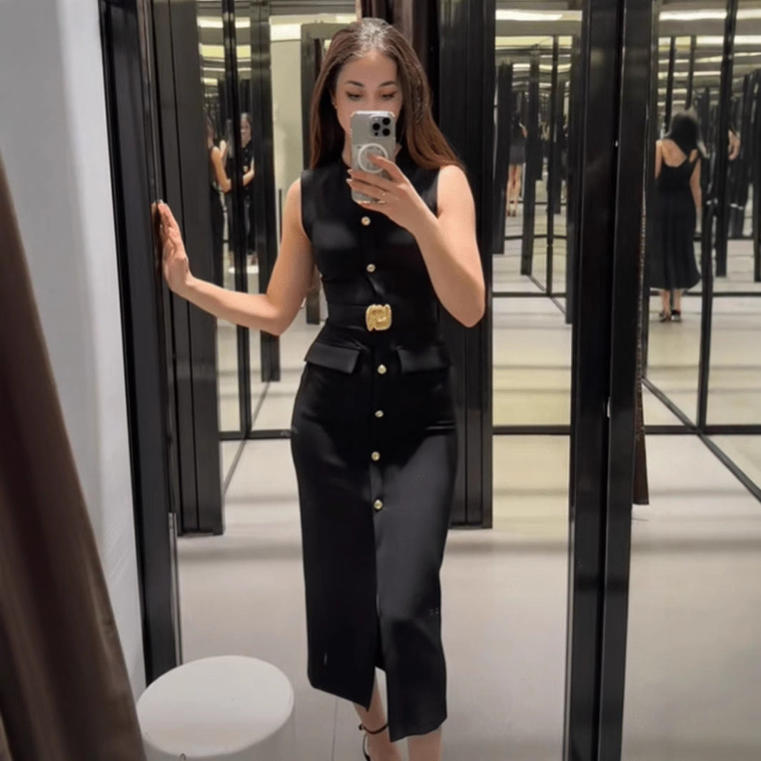 Womens American-style Sexy Sleeveless Dress by Ricaloux