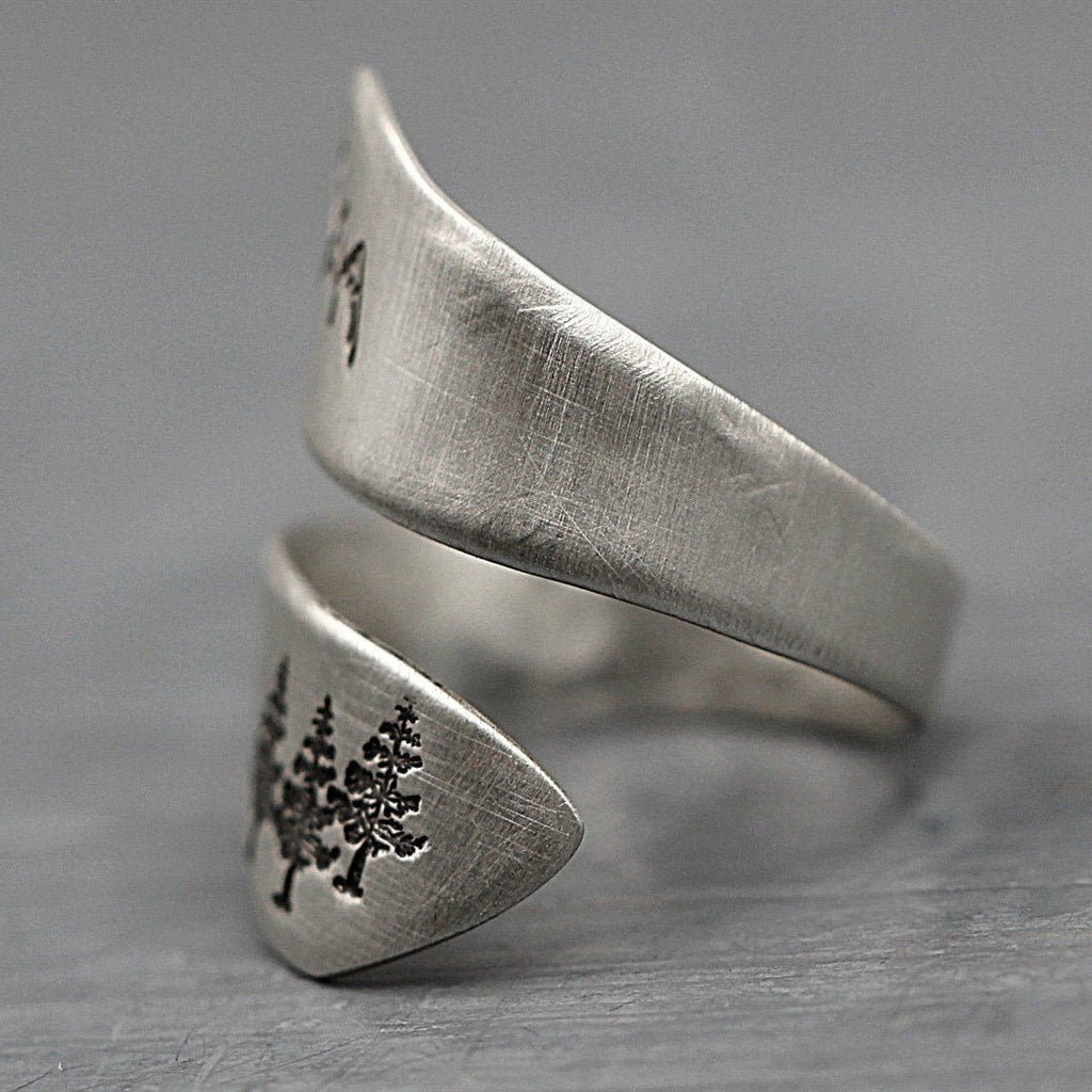 Mountain forest opening adjustable ring - RICALOUX