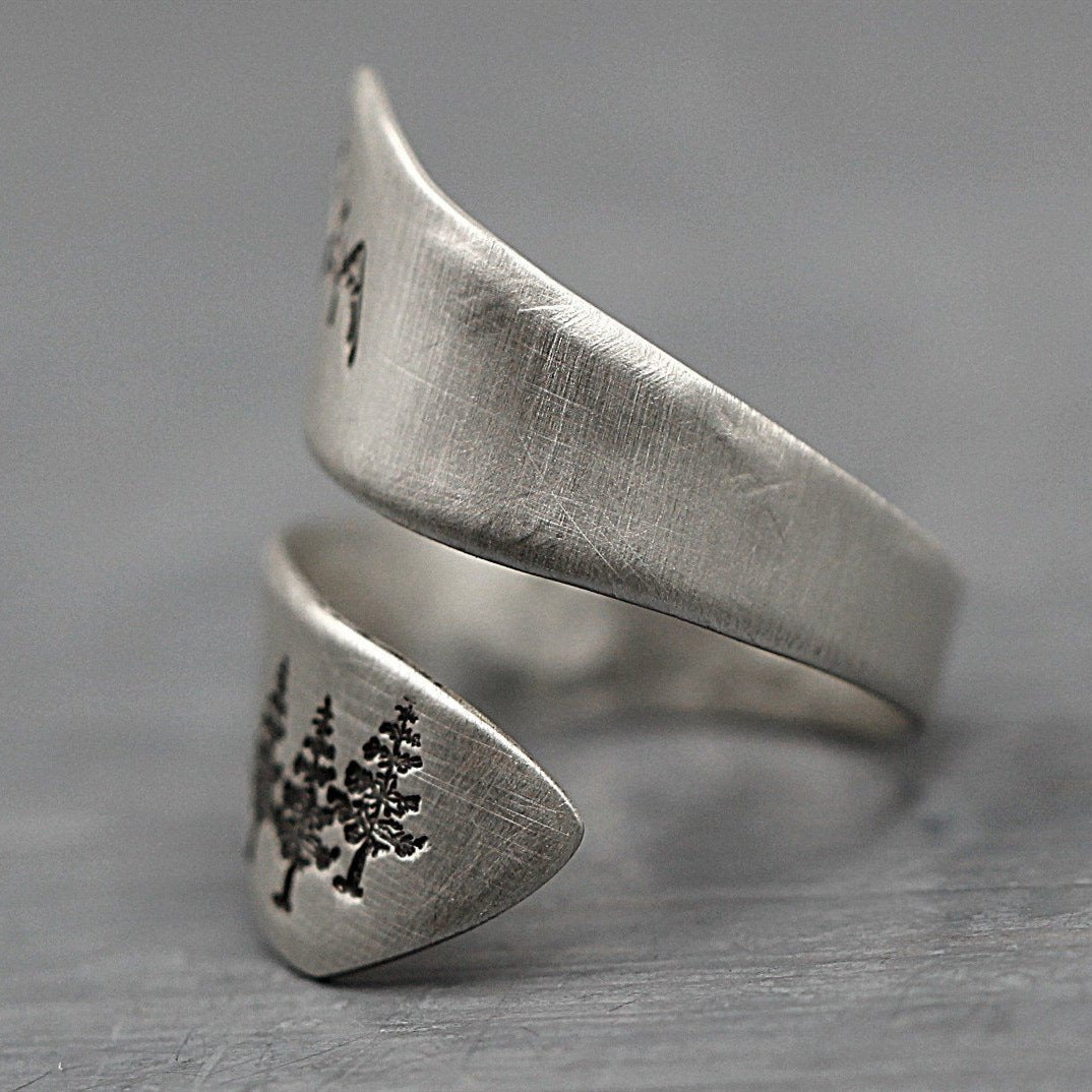Mountain forest opening adjustable ring - RICALOUX