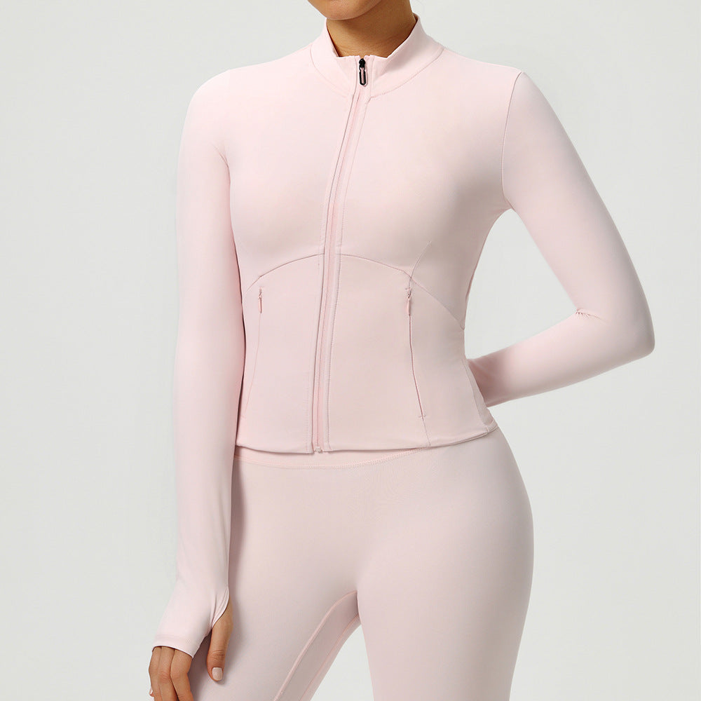 Womens Yoga Outerwear Sun-protection Jacket Slim-fit And Quick-drying by Ricaloux