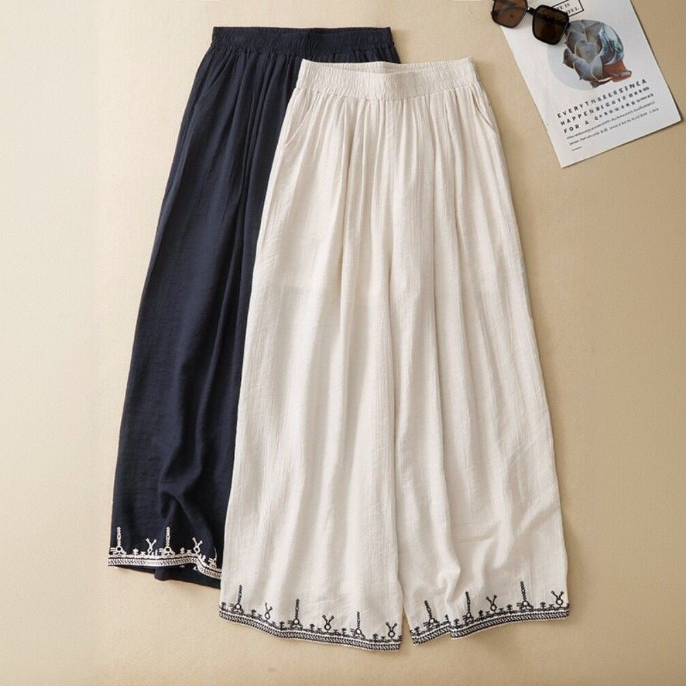Womens Retro Lace-Embroidered Bloomers by Ricaloux