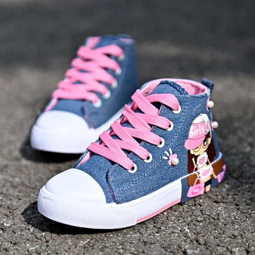 Children's Shoes Canvas Girls' Sneakers - RICALOUX