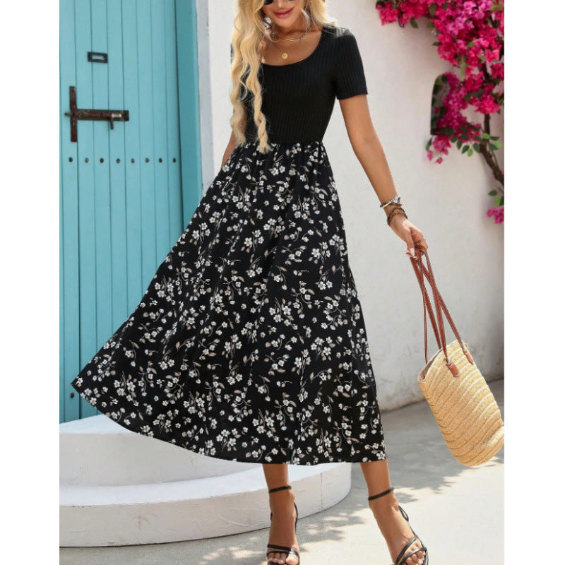 Summer European And American-style New-print Dress by Ricaloux