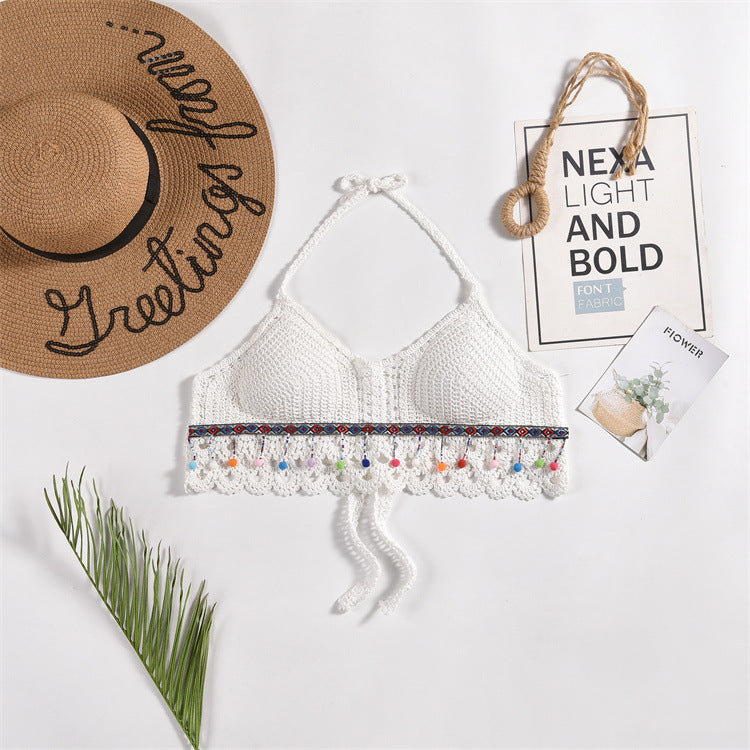 Womens Embroidered Hollow-Out Casual Swimsuit by Ricaloux