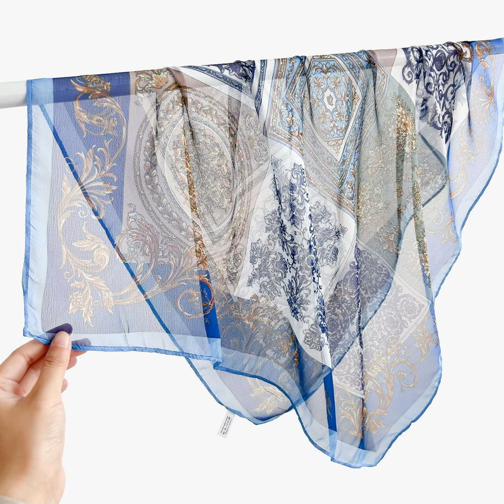 New Breathable Versatile Silk Chiffon Scarf For Women, Also Usable As A Shawl – Premium 0 | RICALOUX