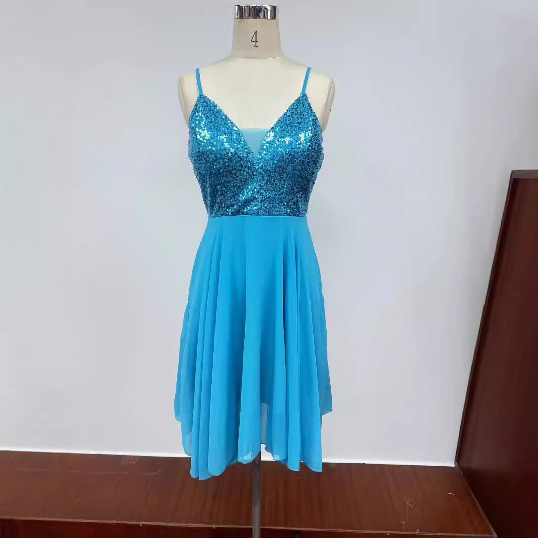 Womens Stylish Sequin Toast Dress - RICALOUX