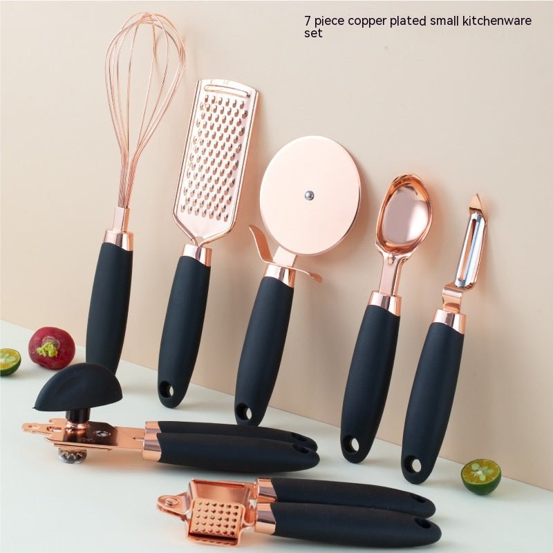 Kitchen Household Peeler Gadget Copper Plating Set - RICALOUX