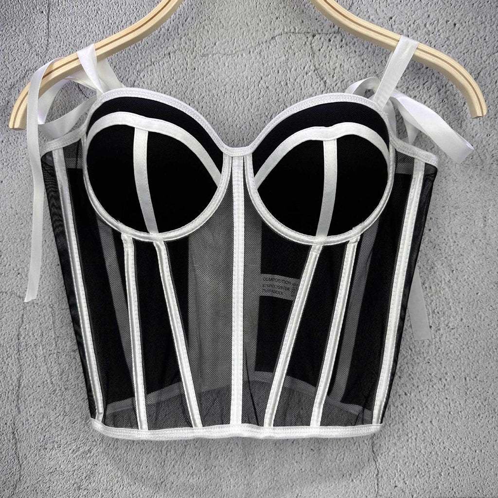 Womens Sexy Strapless Bandeau With Waist-cinching Straps – Premium 0 | RICALOUX