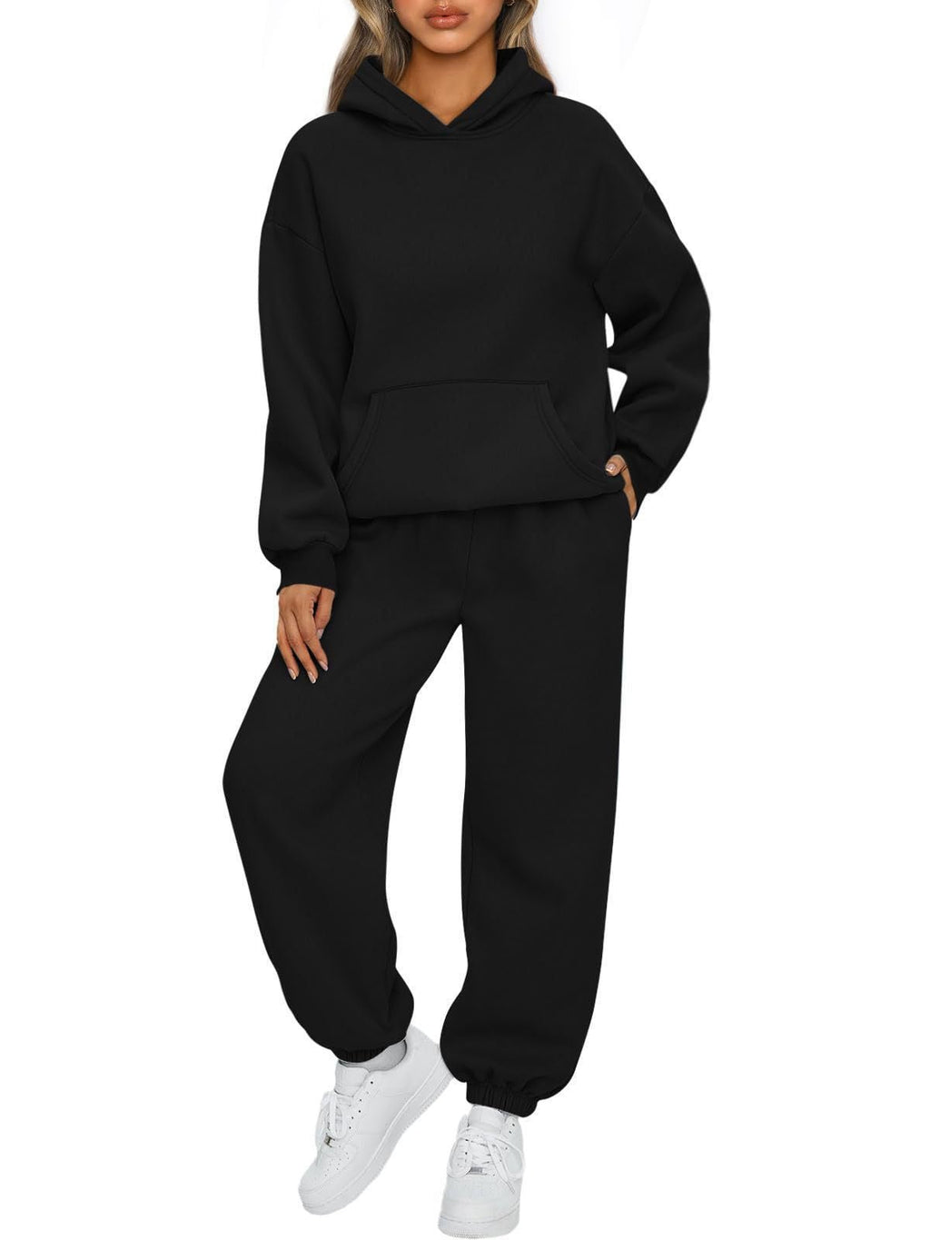 Women's Two-piece Casual Hoodie Sportswear Trousers Suit - RICALOUX