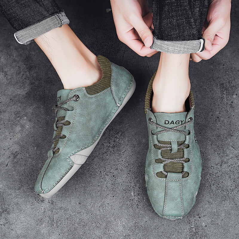 High Quality Men Sneakers Fashion Lace-up Flats Shoes by Ricaloux