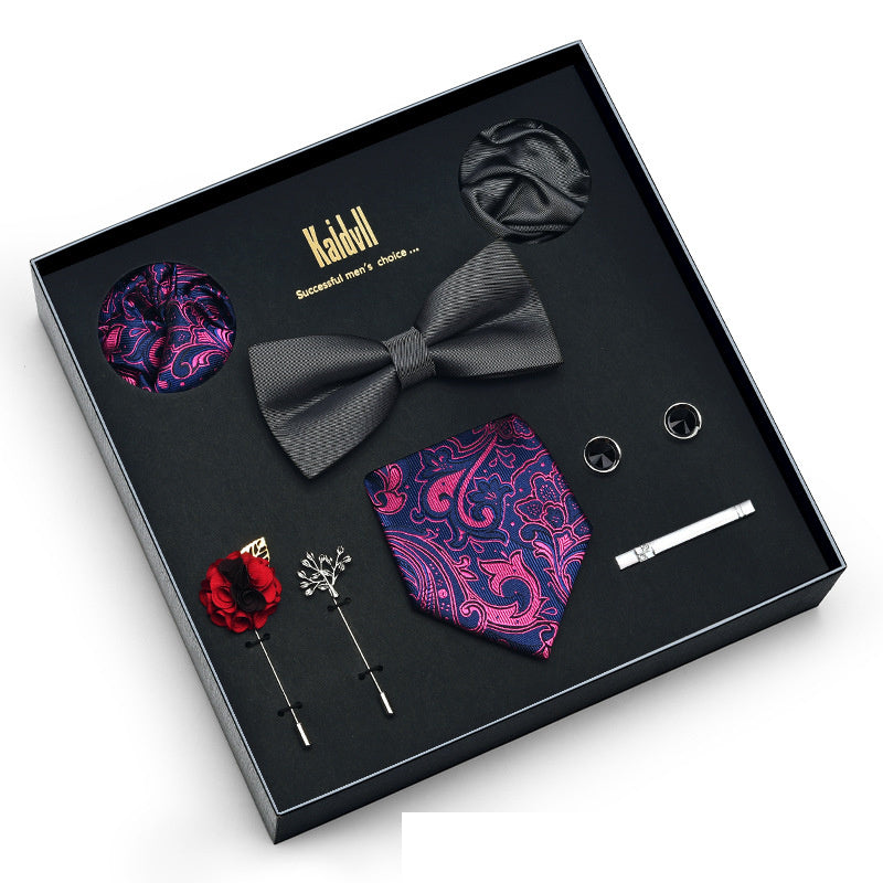 Eight Piece Tie Square Bow Tie Brooch – Premium 0 | RICALOUX