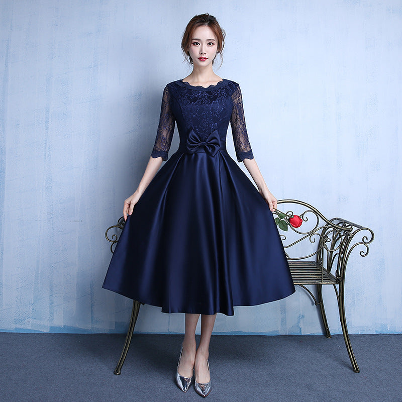 New Long-sleeved Wedding Bridesmaid Dress – Premium 0 | RICALOUX