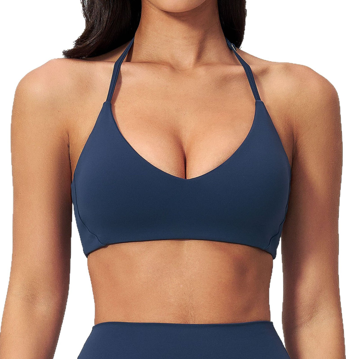 Halter-neck Hollow-out Design For A Beautiful Back Tight-fitting Sports Bra by Ricaloux