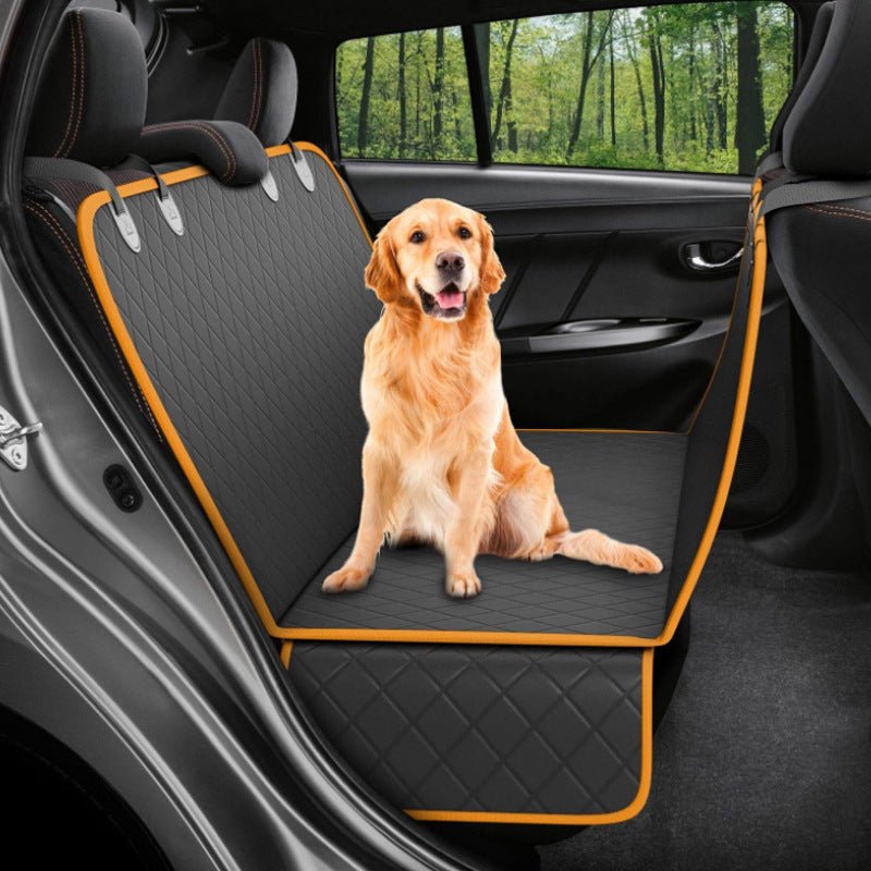 Dog Car Seat Cover View Mesh Pet Carrier Hammock Safety Protector Car Rear Back Seat Mat With Zipper And Pocket For Travel - RICALOUX