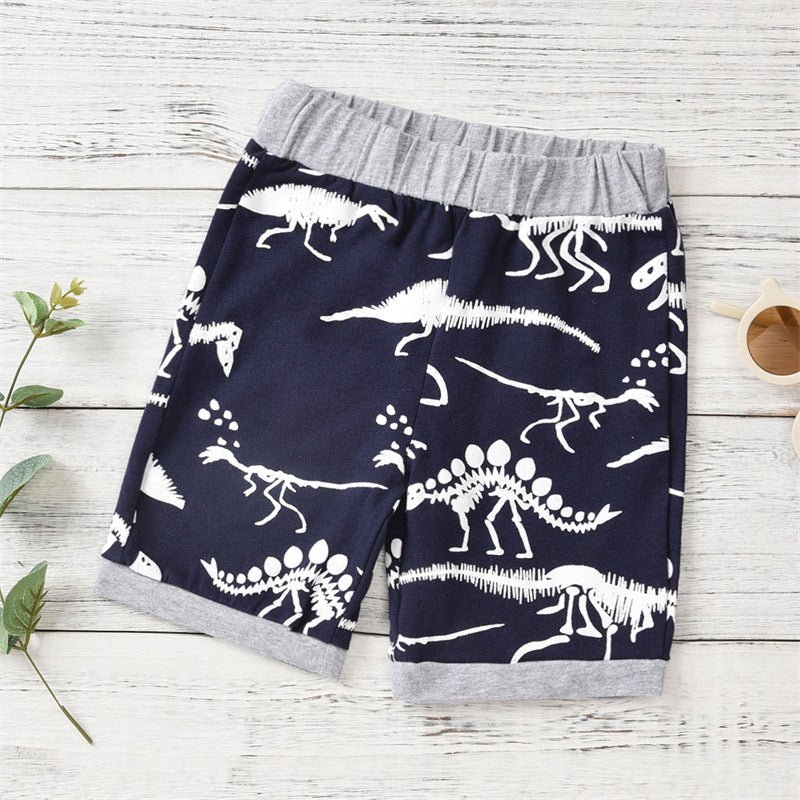 Summer Short-sleeved Dinosaur Children's Clothing - RICALOUX