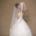 Wholesale White Bride Veil Cheap Wedding Accessories Ready To Ship - RICALOUX