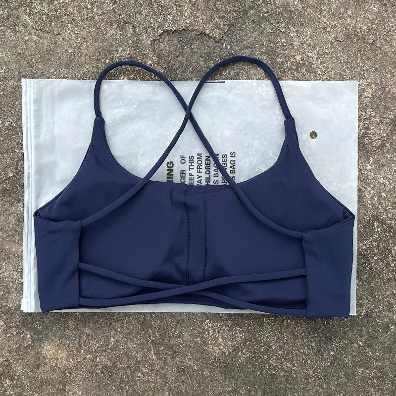 New Womens Shock-resistant, Quick-drying Sports Bra And Workout Top by Ricaloux