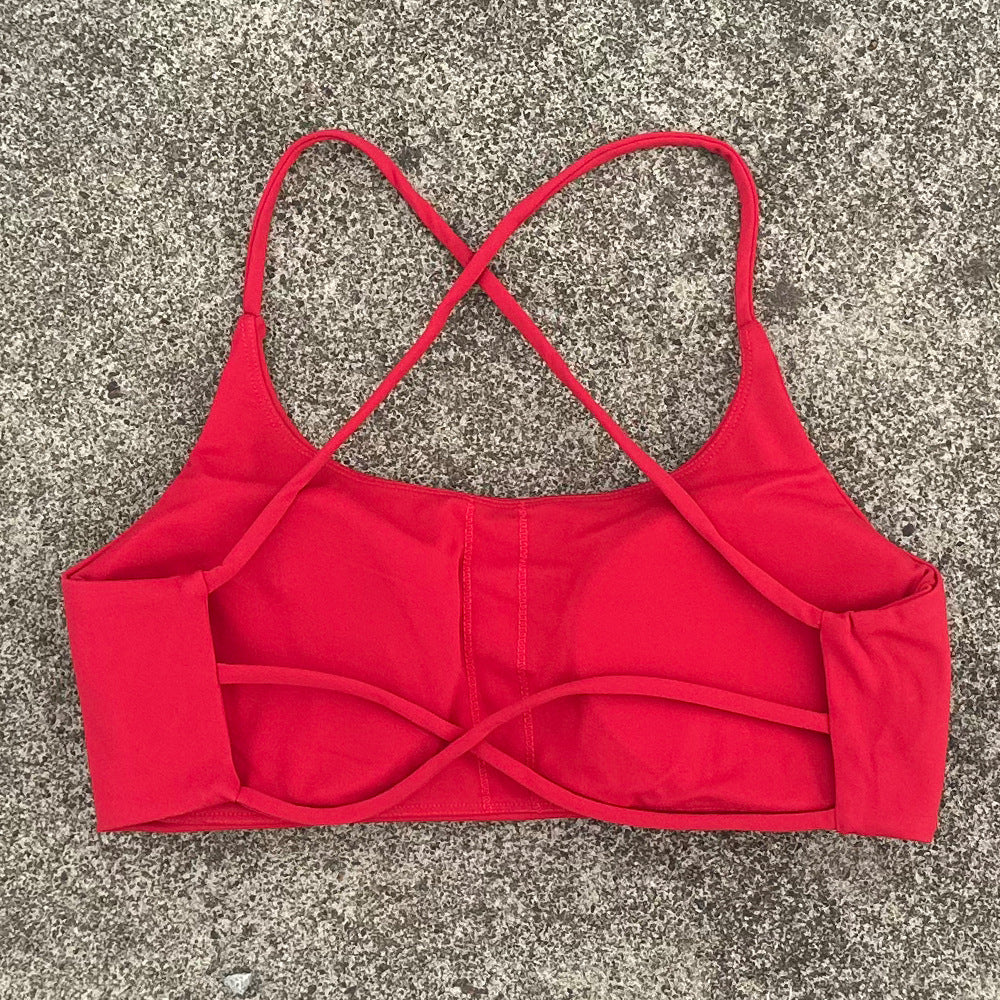 New Womens Shock-resistant, Quick-drying Sports Bra And Workout Top by Ricaloux