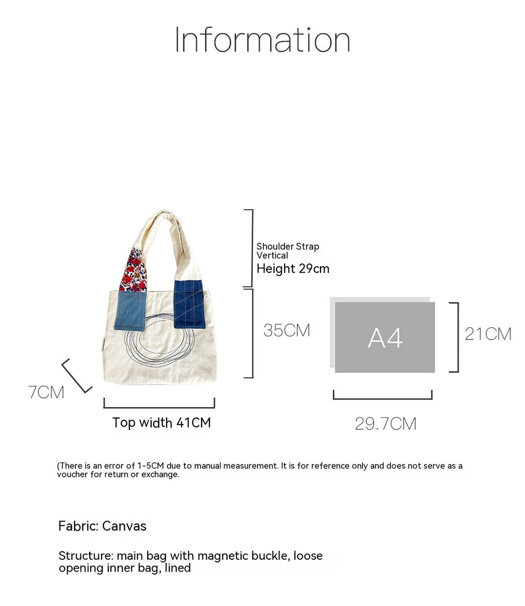 Autumn Girls' Retro Patchwork Shoulder Bag - RICALOUX