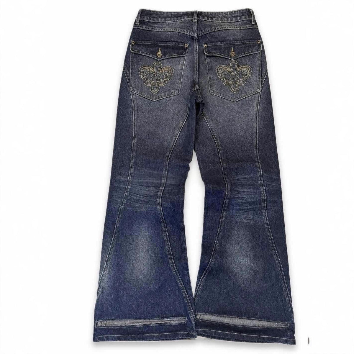 Mens Vintage Washed Distressed Jeans by Ricaloux
