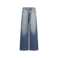 Washing Gradient Blue Straight Jeans by Ricaloux