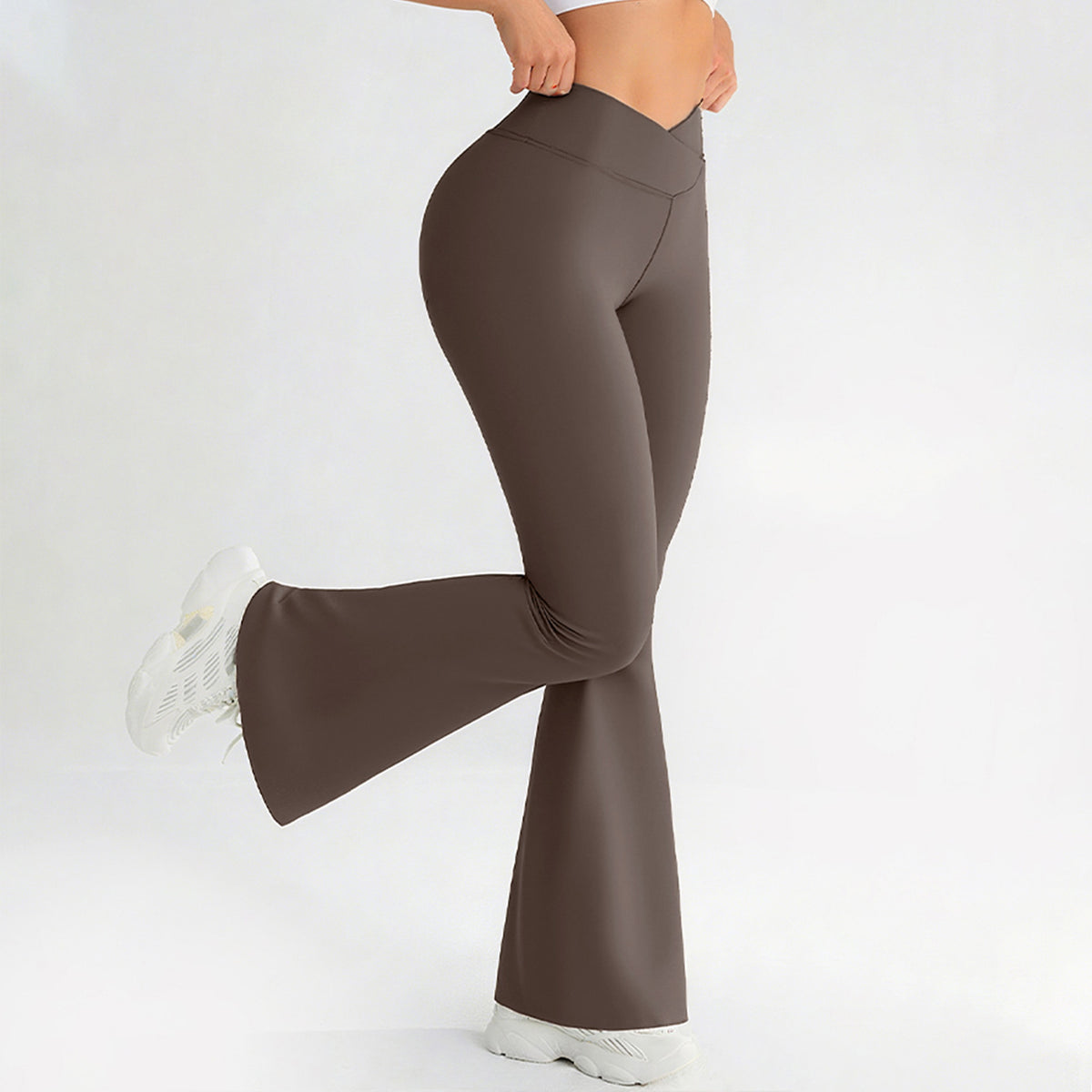 Cross-waist Hip-lifting And Butt-lifting Yoga Fitness Pants by Ricaloux