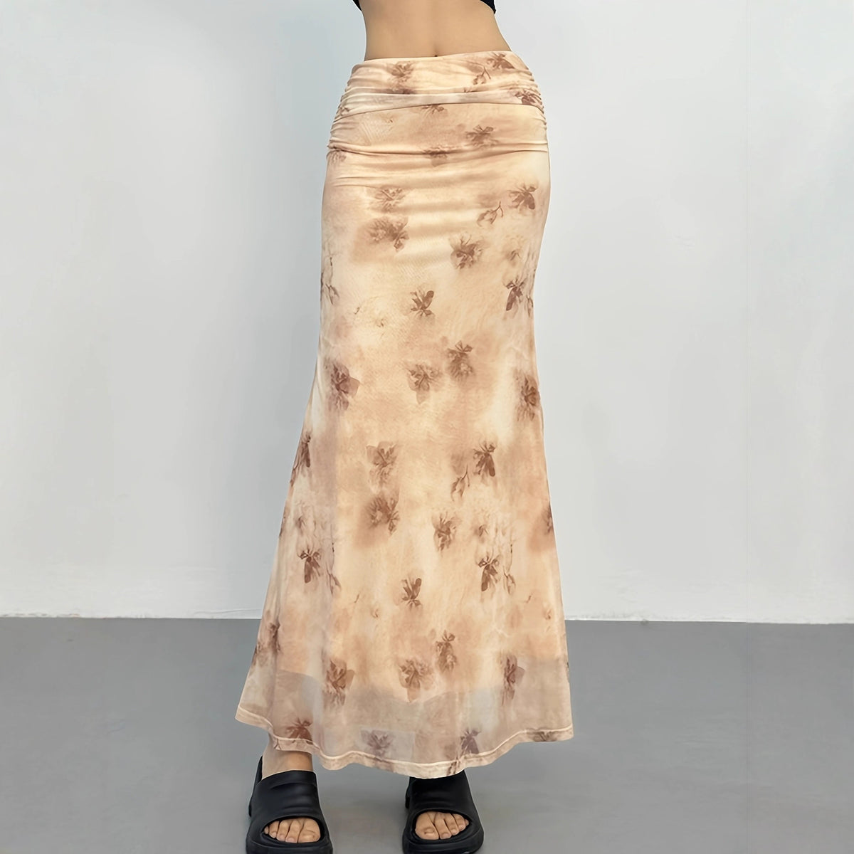 Fashionable Versatile Slim-fit Resort-style Digital Print by Ricaloux