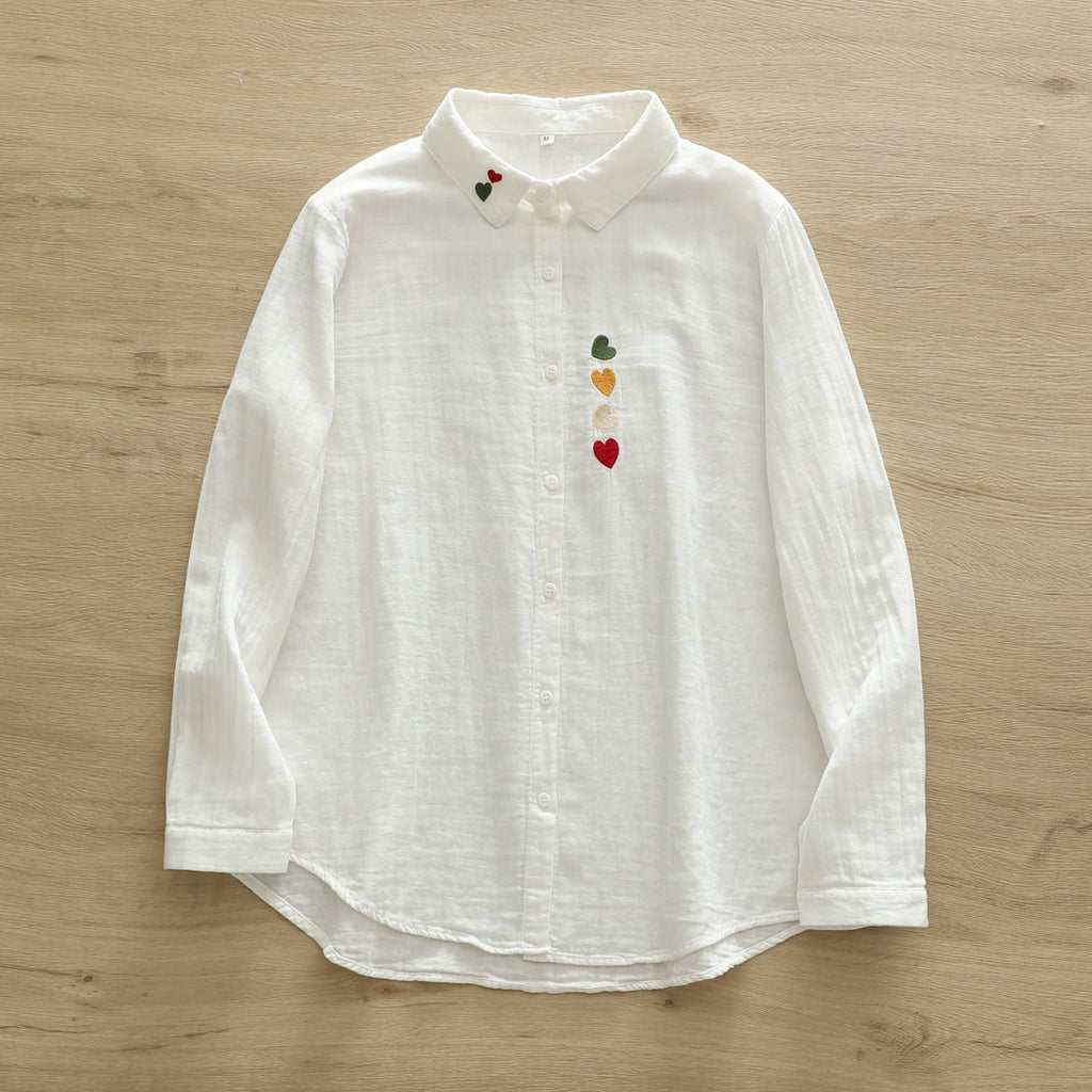Fresh And Delicate Double-layer Cotton Shirt – Premium 0 | RICALOUX