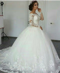 CustomElegant Wedding Gown Bridal Dresses - RICALOUX