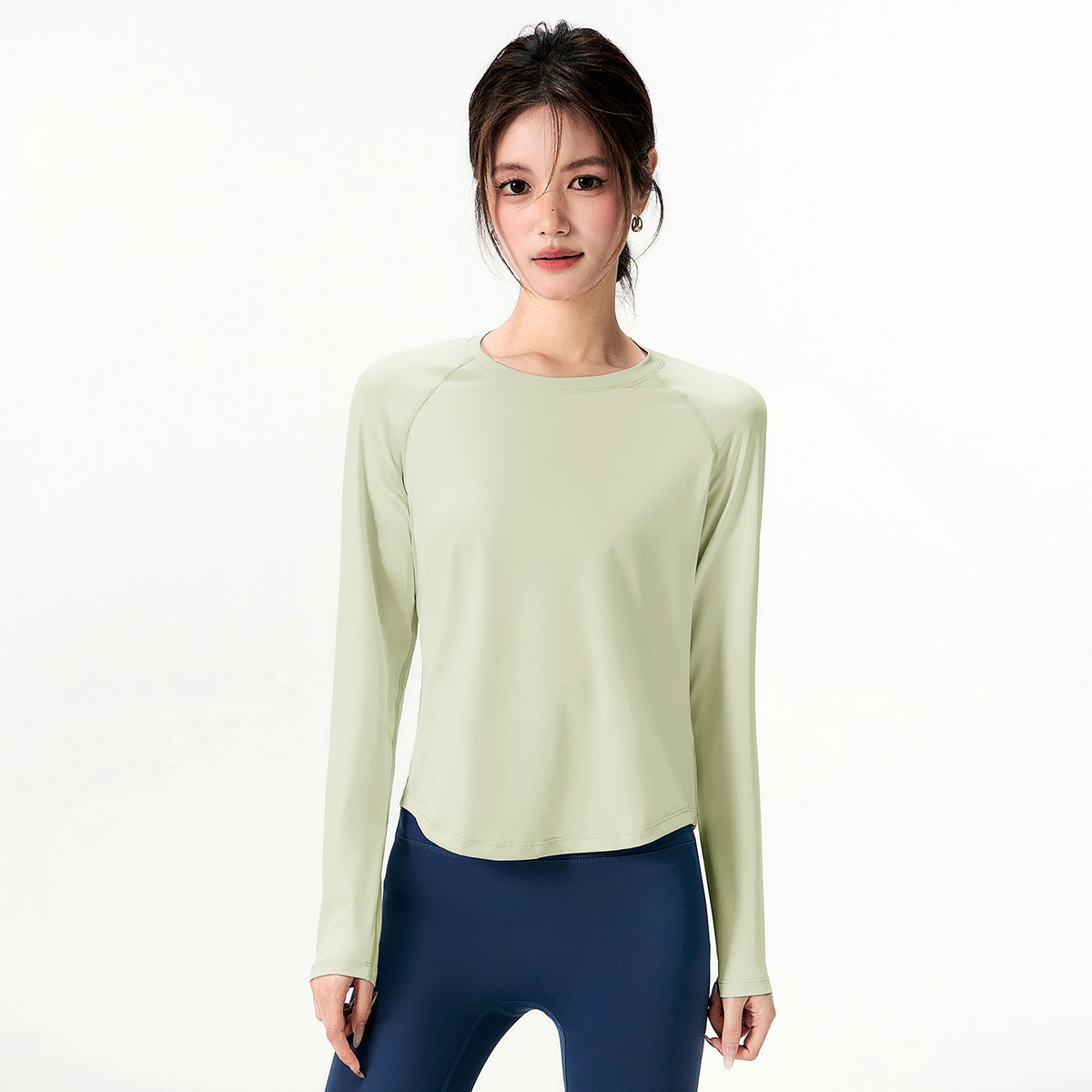 Womens Loose-Fitting Quick-Drying Sports Top by Ricaloux