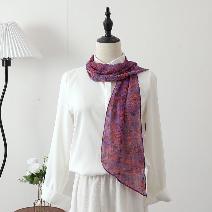 Vintage High-end Long Ribbon Silk Scarf Waist Accessory Fashionable Stripes – Premium 0 | RICALOUX