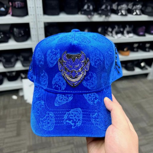 Embroidered Adjustable Snapback Cap With Rhinestones Baseball Style by Ricaloux